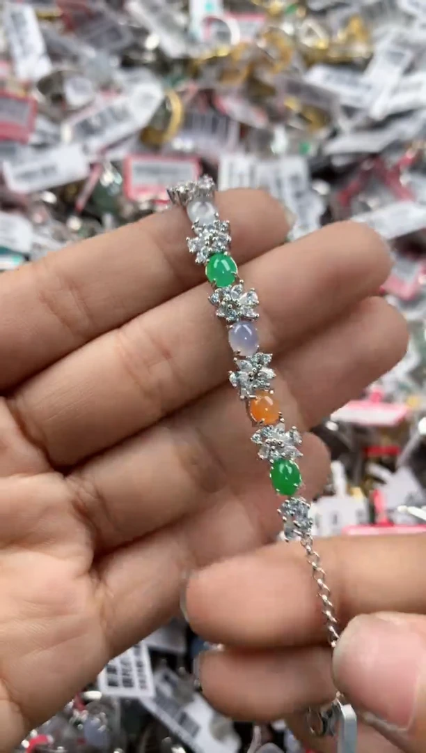 银S925镶嵌戒指翡翠17     1