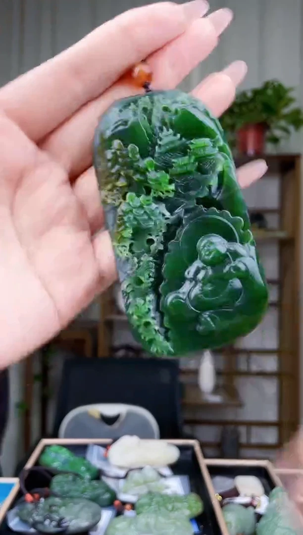 和田玉未镶嵌挂件拍一发一，多样性发货！