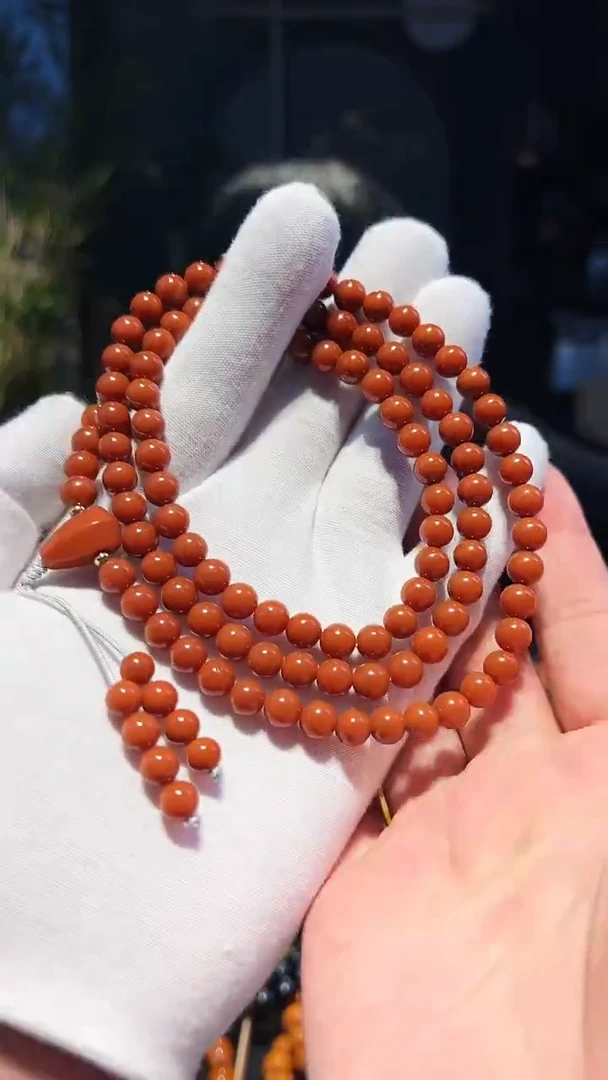 【闪购商品】南红玛瑙手串未镶嵌7+精圆108