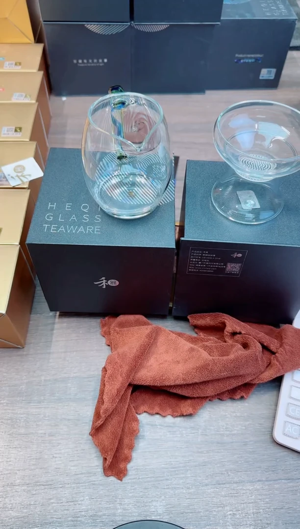 厚底澄然茶海迷翠+福宁滤网茶漏+茶巾