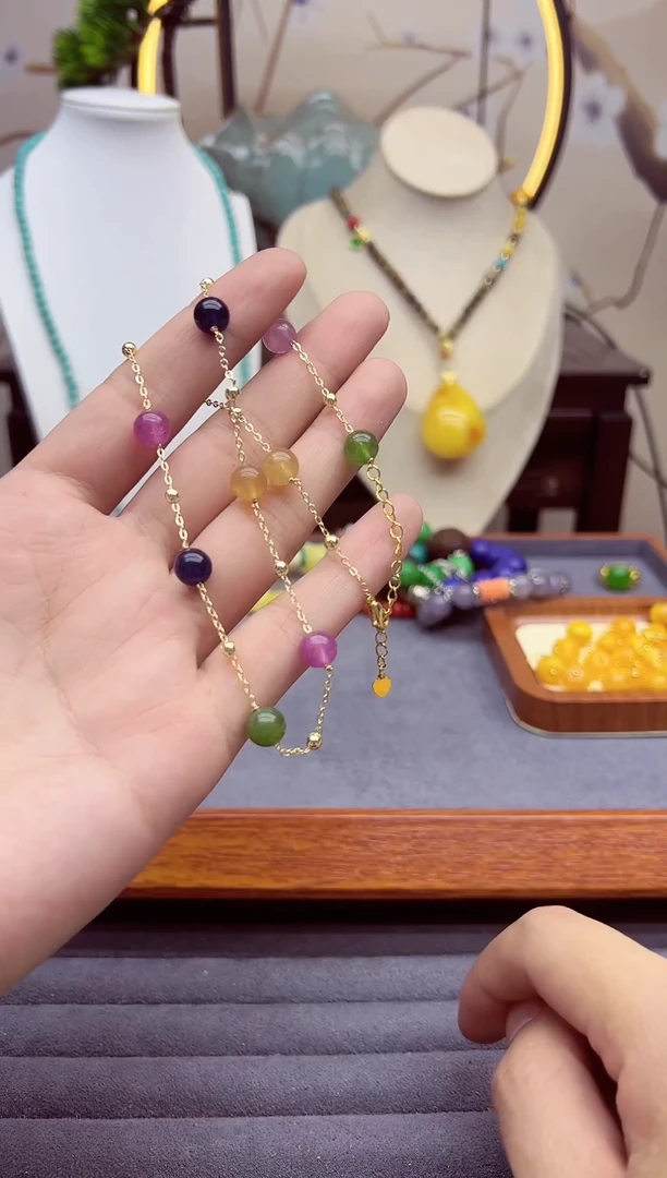 【闪购商品】碧玺颈饰14K金镶嵌X246```````