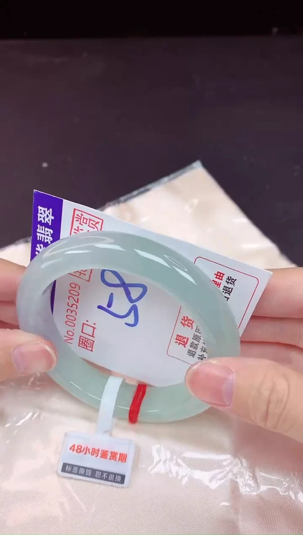 未镶嵌手镯翡翠58（48小时鉴赏期 ）