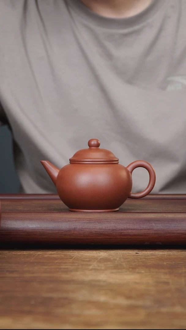 茶壶紫砂200ml 全手水平  家藏清水泥