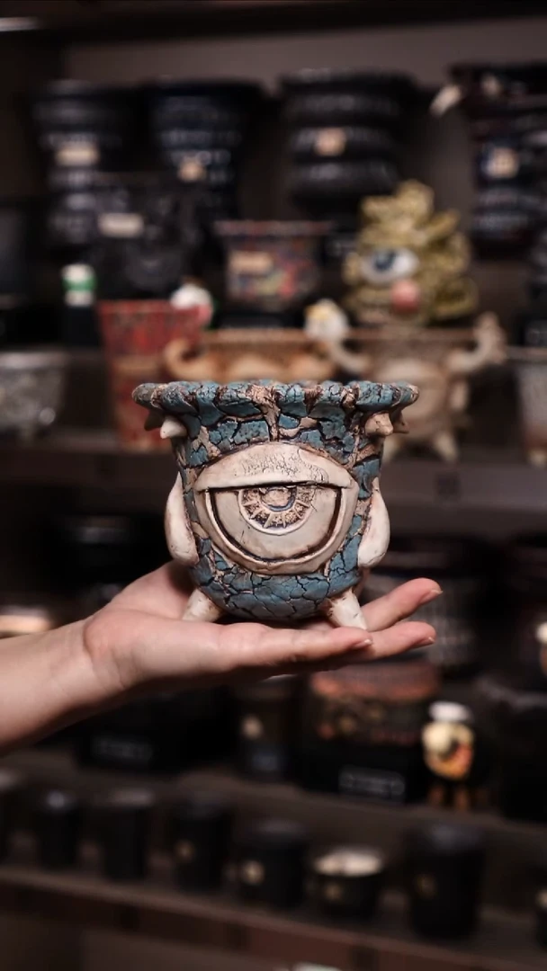 文 泰国进口手工花盆个性创意花盆