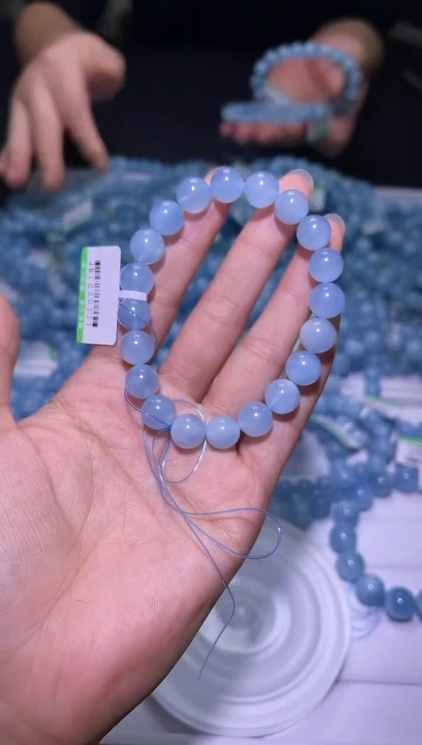 1海蓝宝石（处理）J110-9mm海蓝宝单圈-多样性发其一