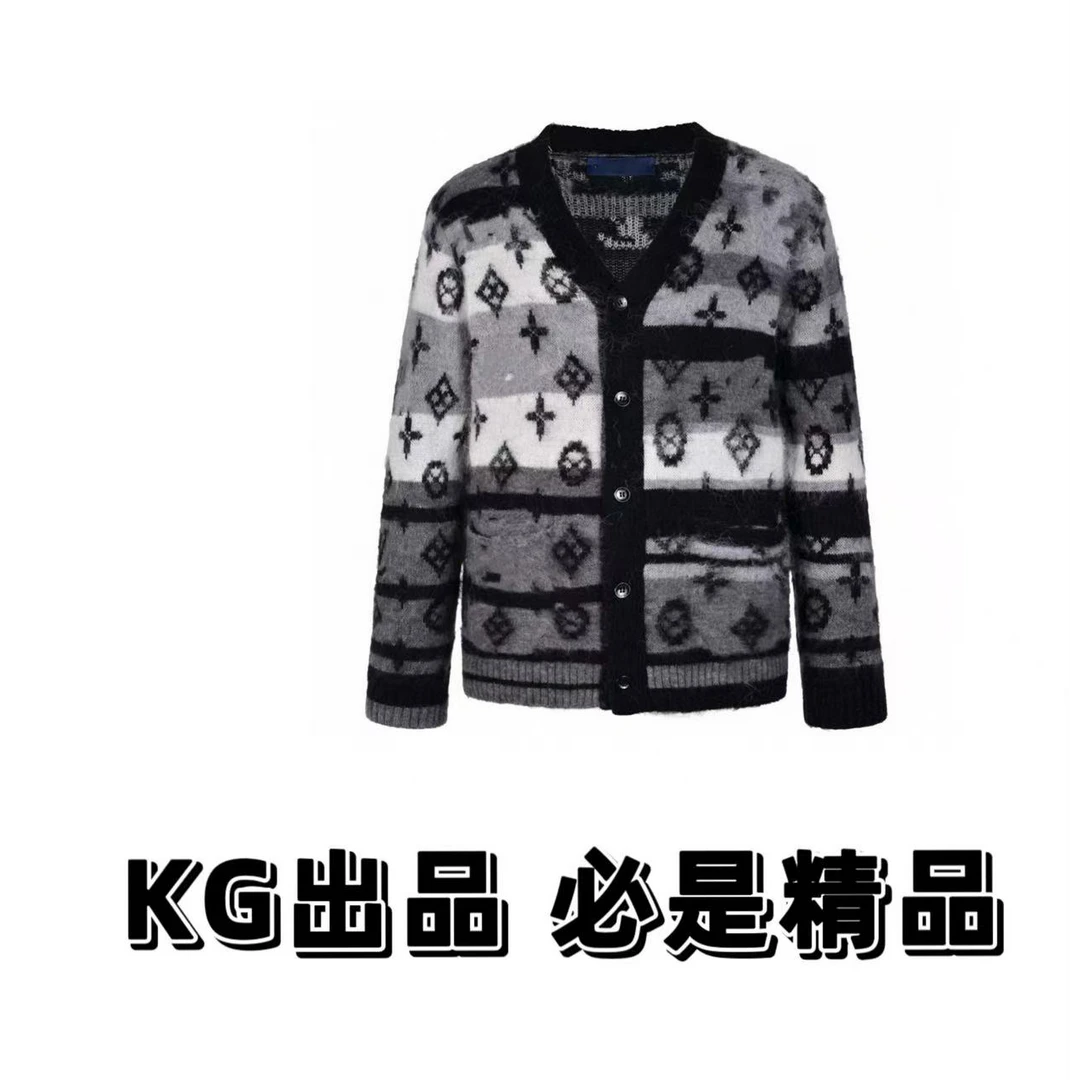 kg出品（男女同款）渐变毛衣开衫