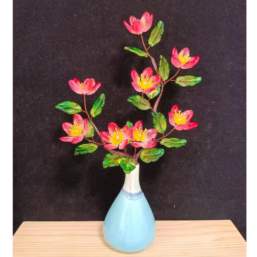 意境 桃花 （琉璃）手工DIY材料包