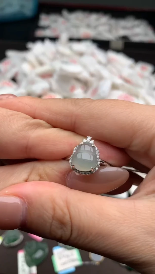 【闪购商品】翡翠戒指银S925镶嵌 一