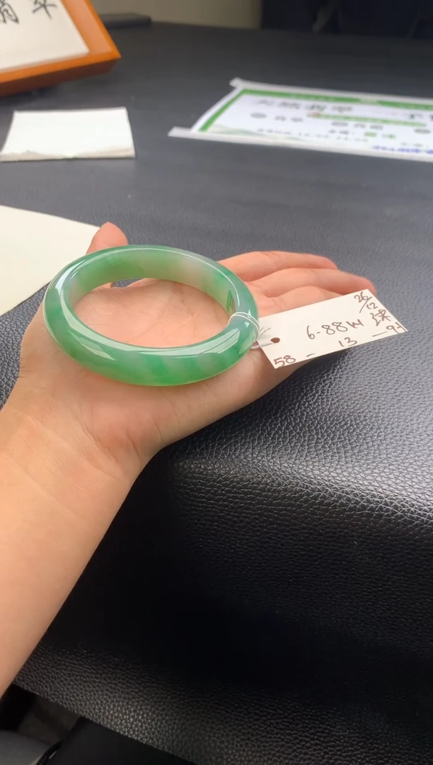 未镶嵌手镯翡翠四**子翡翠手镯 下单联系小耳机#分笔