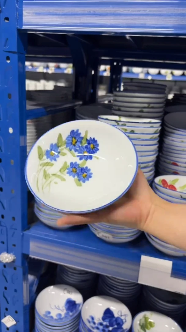 景德镇陶瓷食品级手绘釉中彩-小胖碗