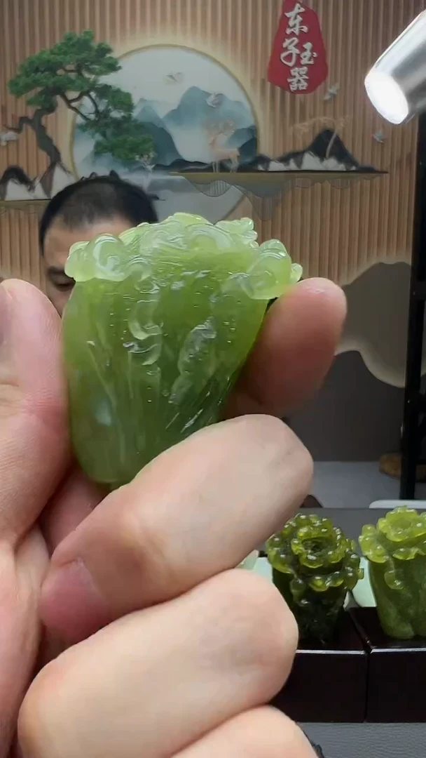 【闪购商品】蛇纹石玉手把未镶嵌天然岫玉手把