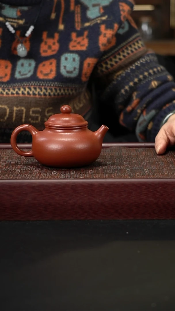 茶壶紫砂zq朱泥容天