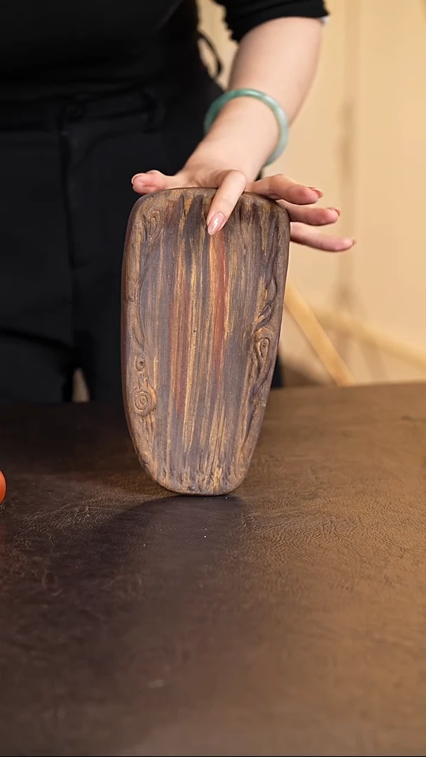 扶桑绞泥紫砂壶承