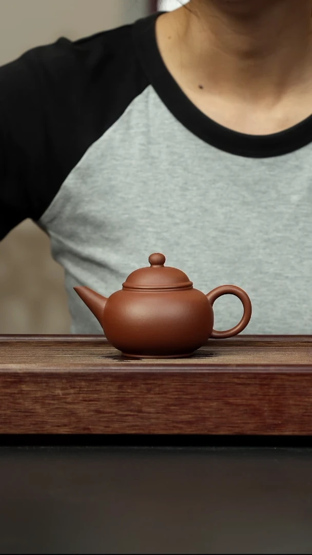 紫砂茶壶底槽清 水平壶全手