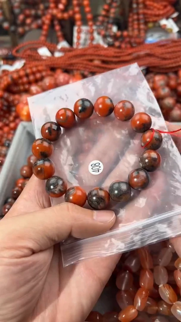 南红玛瑙手串未镶嵌14