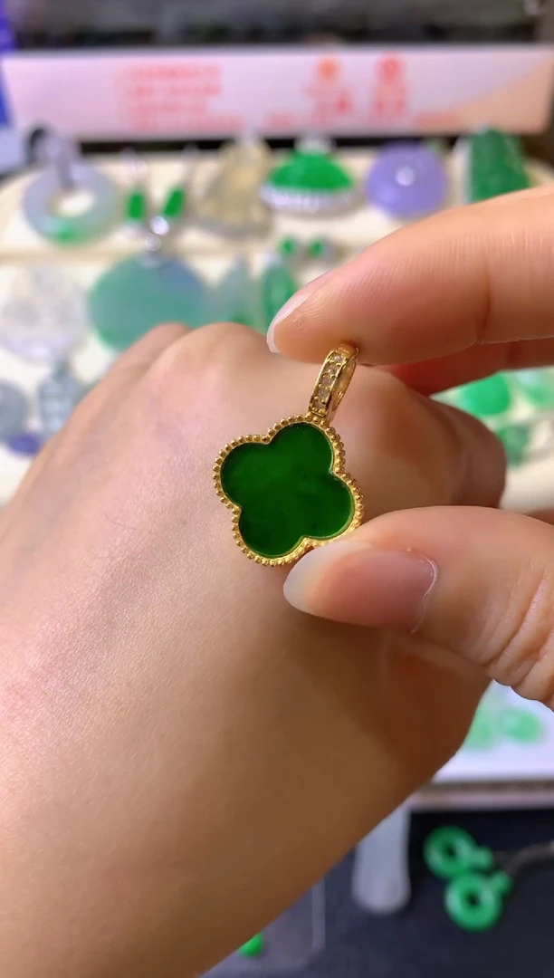 吊坠(不含链)银S925镶嵌翡翠g*吊坠