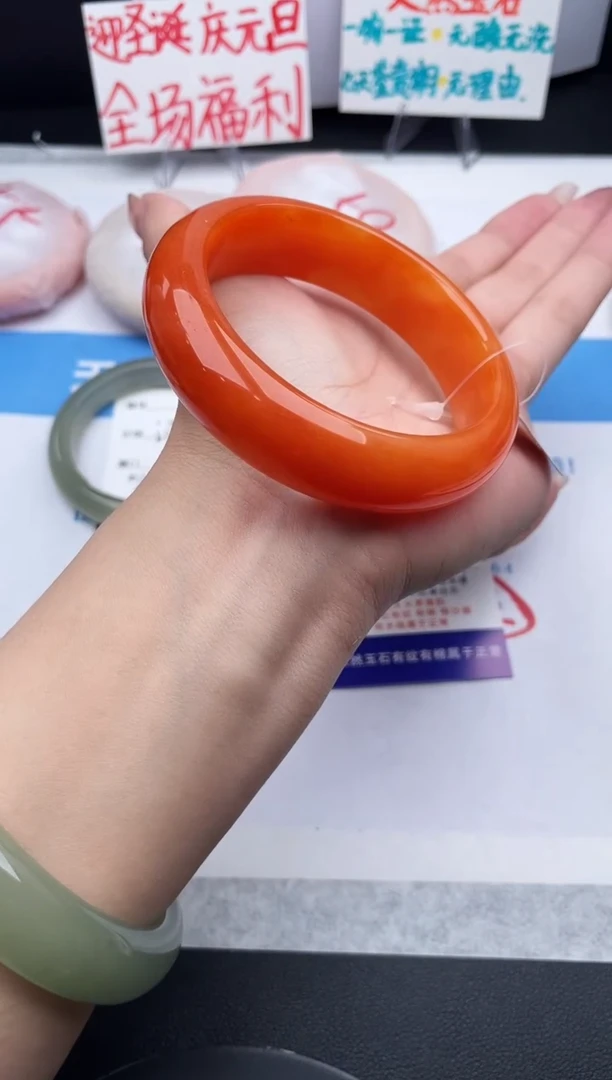 未镶嵌手镯石英质玉j81-HHB58+