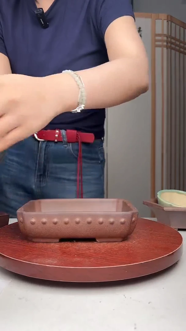 紫砂花盆 浅草紫砂花盆