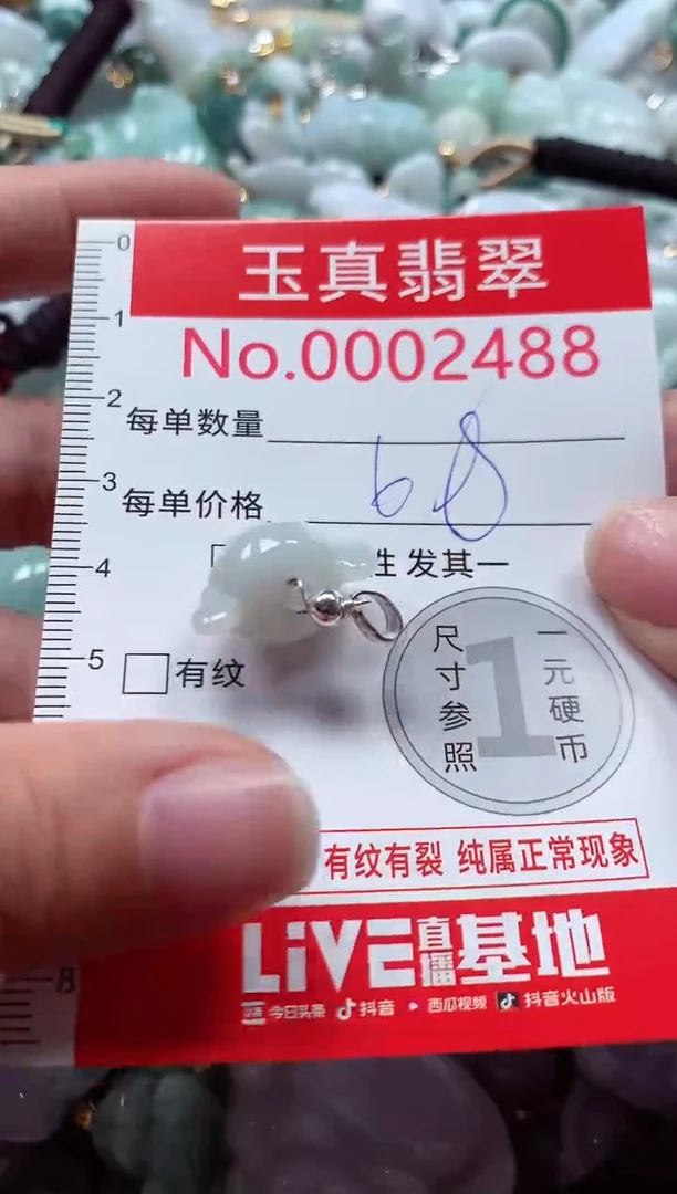 吊坠(不含链)未镶嵌翡翠2488