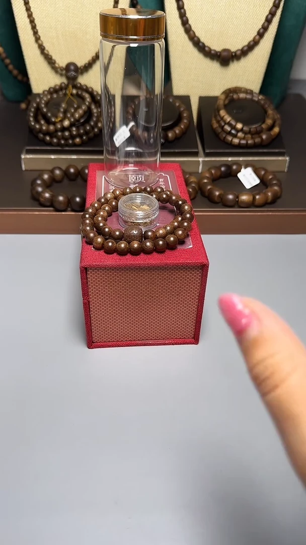 沉香富森红土0.8双圈圆珠