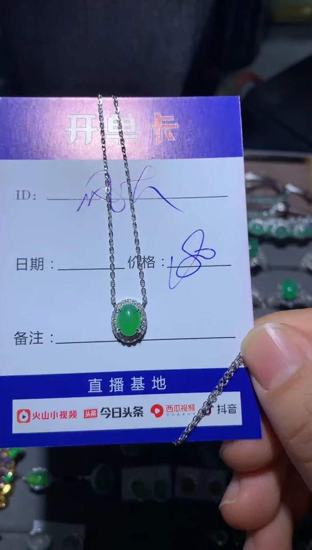 【闪购商品】翡翠颈饰银S925镶嵌定向 风大1