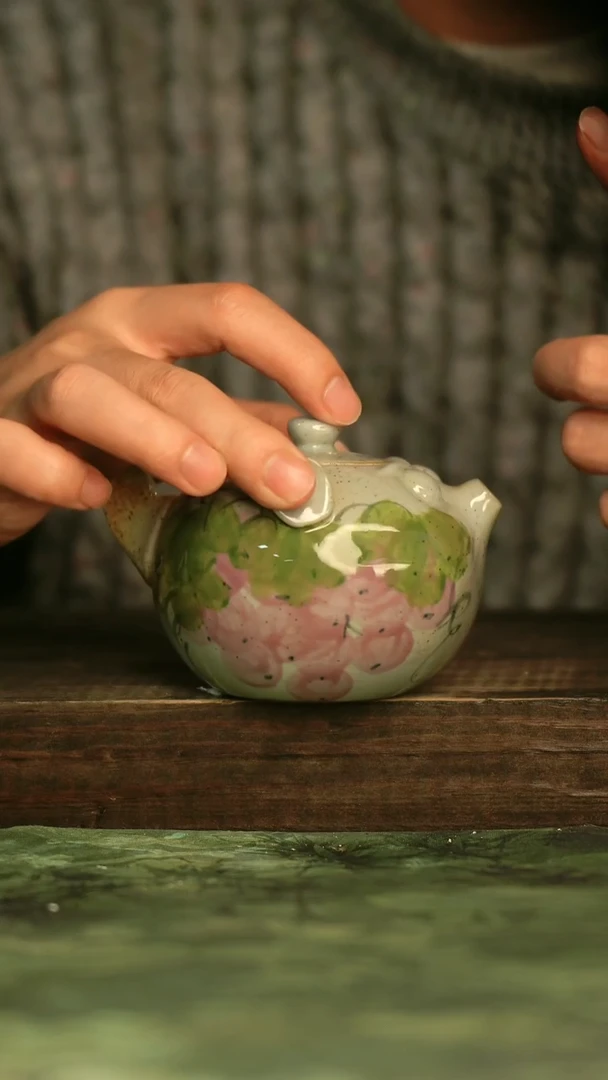 瓷器青诗集手工手绘瓷器