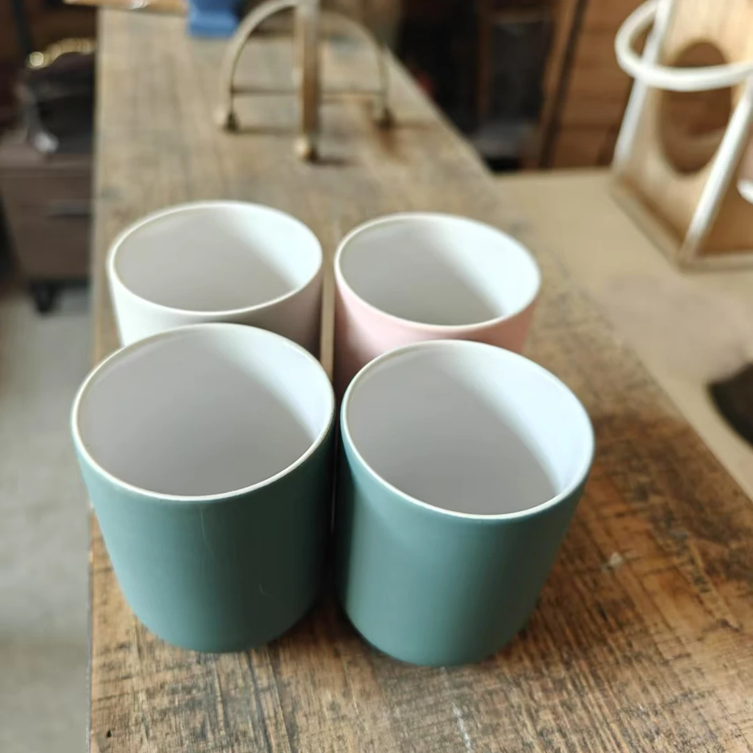 彩色陶瓷杯子马克杯一组