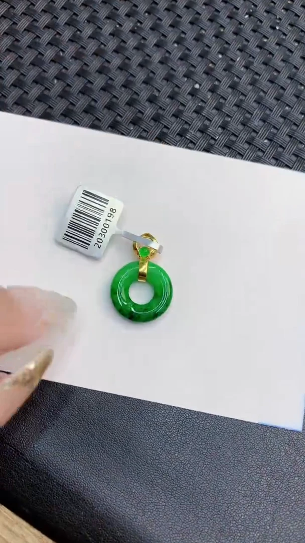 翡翠银S925镶嵌颈饰             8