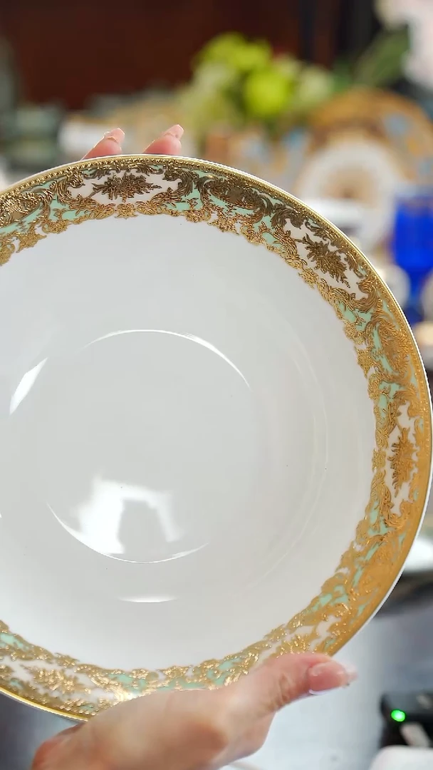 瓷片9英寸汤碗  1个