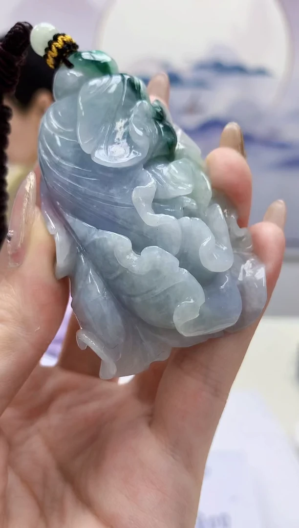 【闪购商品】定制翡翠未镶嵌4902jw-毛货挂件73