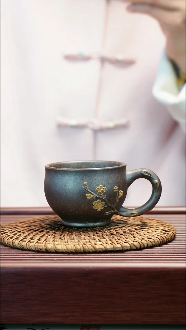 茶壶紫砂烧柴梅花主人杯