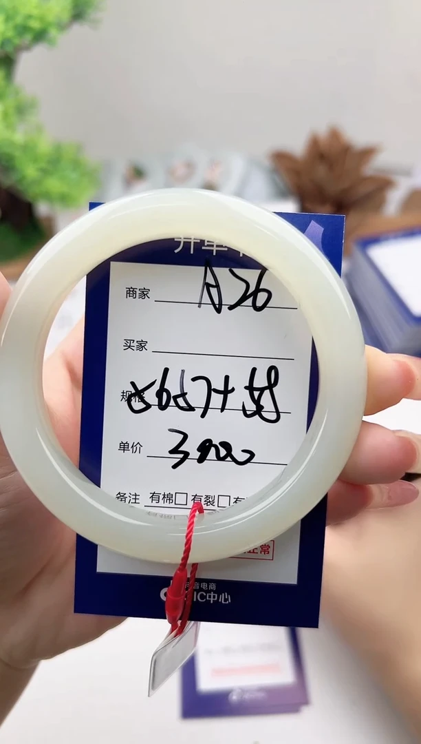 未镶嵌手镯和田玉微色差A26