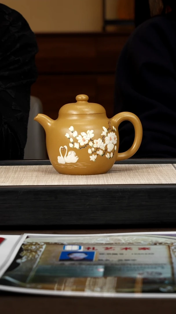 茶壶紫砂【P077】高柿圆 440c  WSH