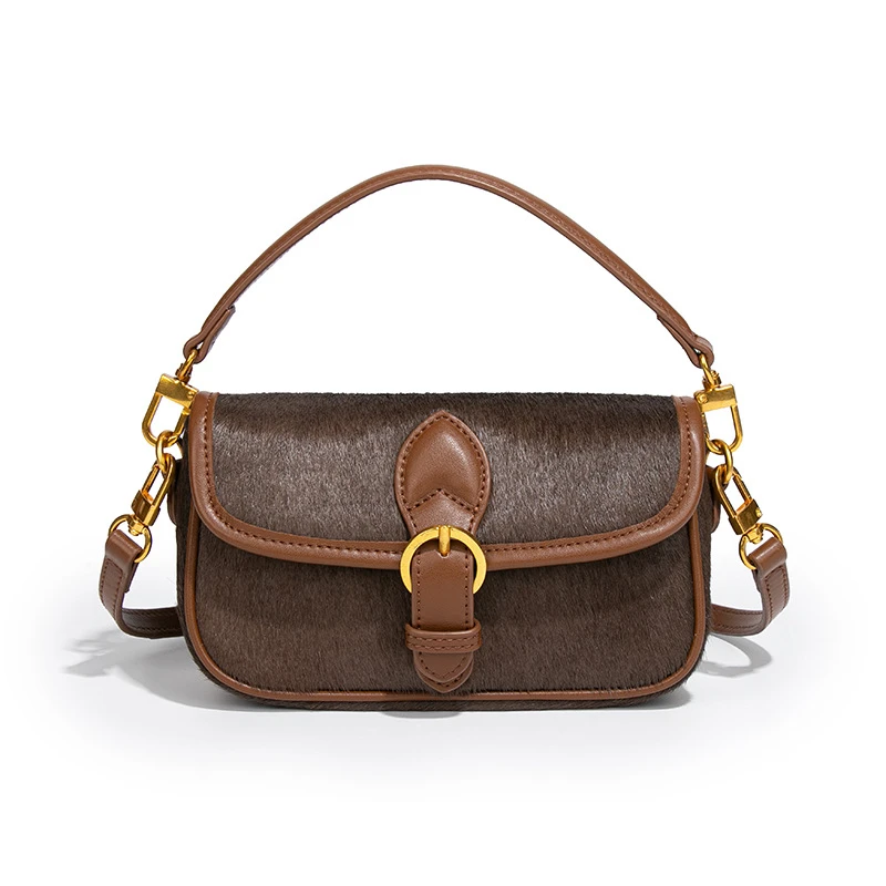 【点心专属】手工编织包时尚百搭手提单肩斜跨包女H2446-咖啡