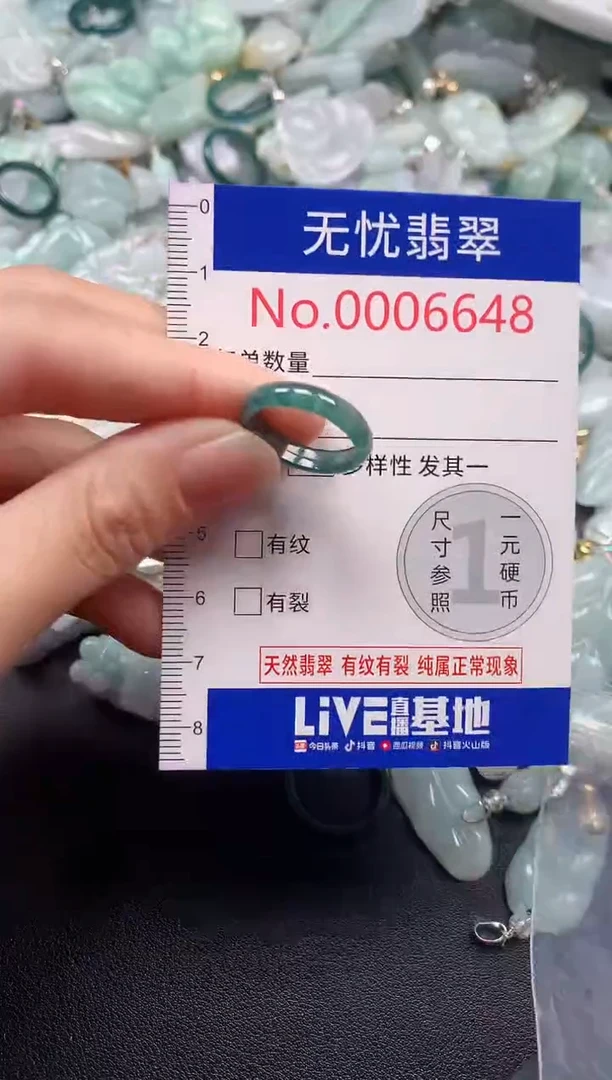 吊坠(不含链)未镶嵌翡翠6648