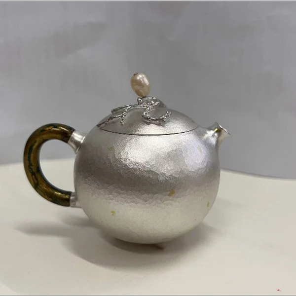 素小姐 珍珠钮洒金漆把迷你三足小壶 SXJA1009