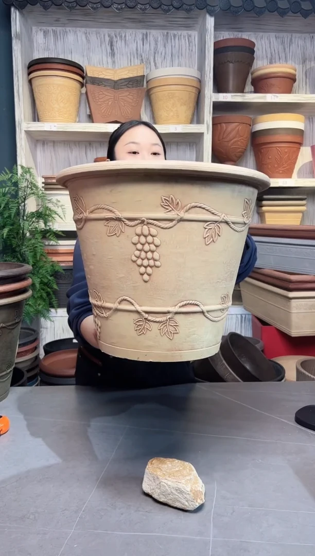 40*33/MK40A象牙白葡萄藤浮雕外贸尾单