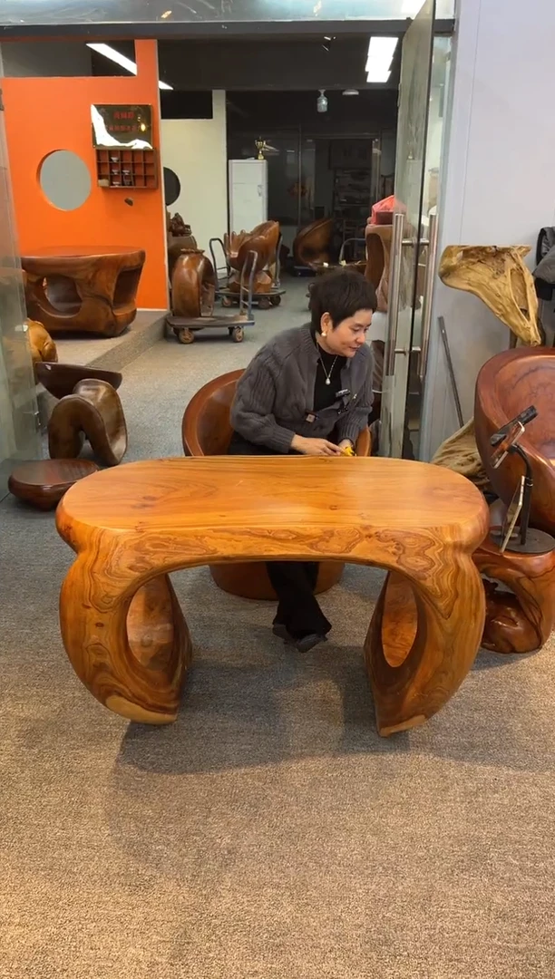 【闪购商品】香樟木实木创意茶桌