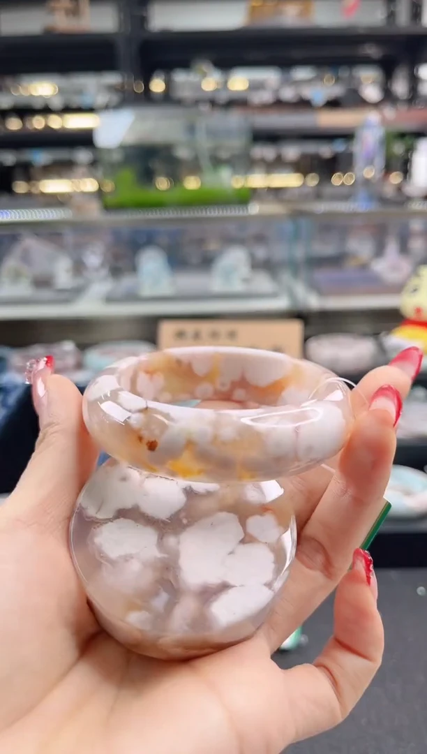 未镶嵌手镯石英质玉55圈口（赠品镯心）148417