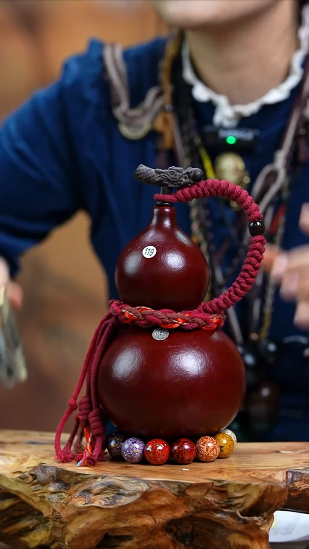 【闪购商品】119—光岳葫天然大漆酒葫芦不含漆珠