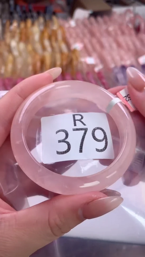 水晶珠宝半成品未镶嵌残***蝶水晶手镯379-52