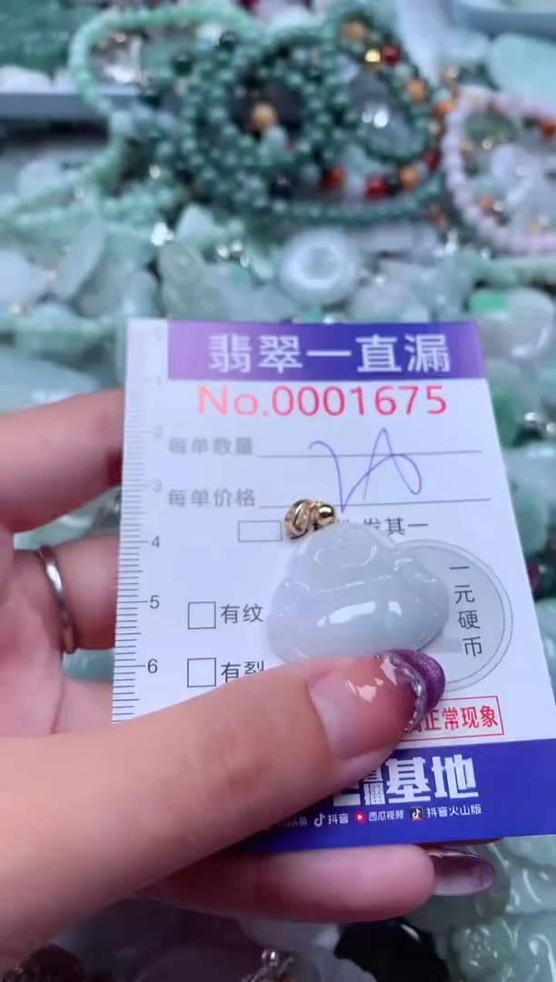 翡翠未镶嵌吊坠(不含链)1675