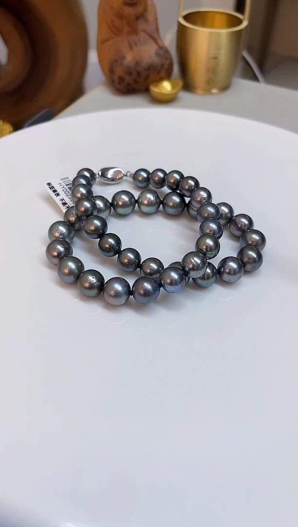 银S925镶嵌颈饰海水珍珠10-11.5mm