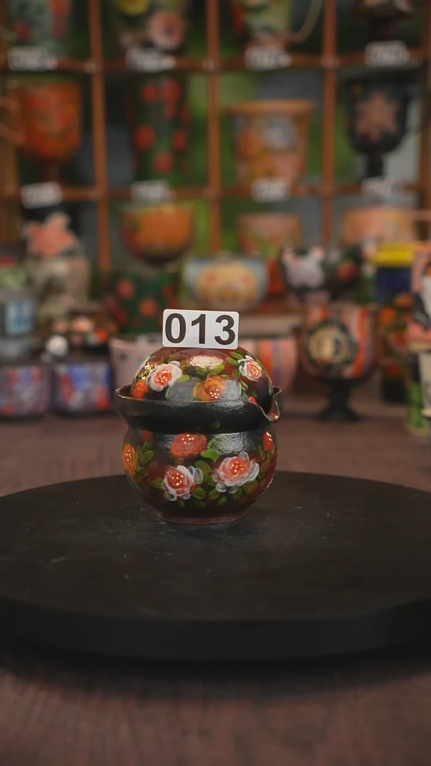 紫砂油画手绘釉下彩013