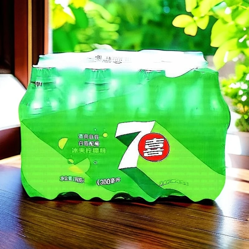 【8瓶包邮】百事可乐七喜300ml 酷爽解渴美味好喝 多口味选择