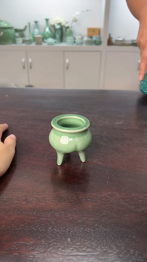 龙泉云间青瓷小米茶器