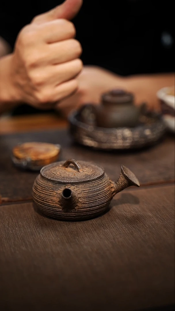 全手工制作  南蛮侧把壶