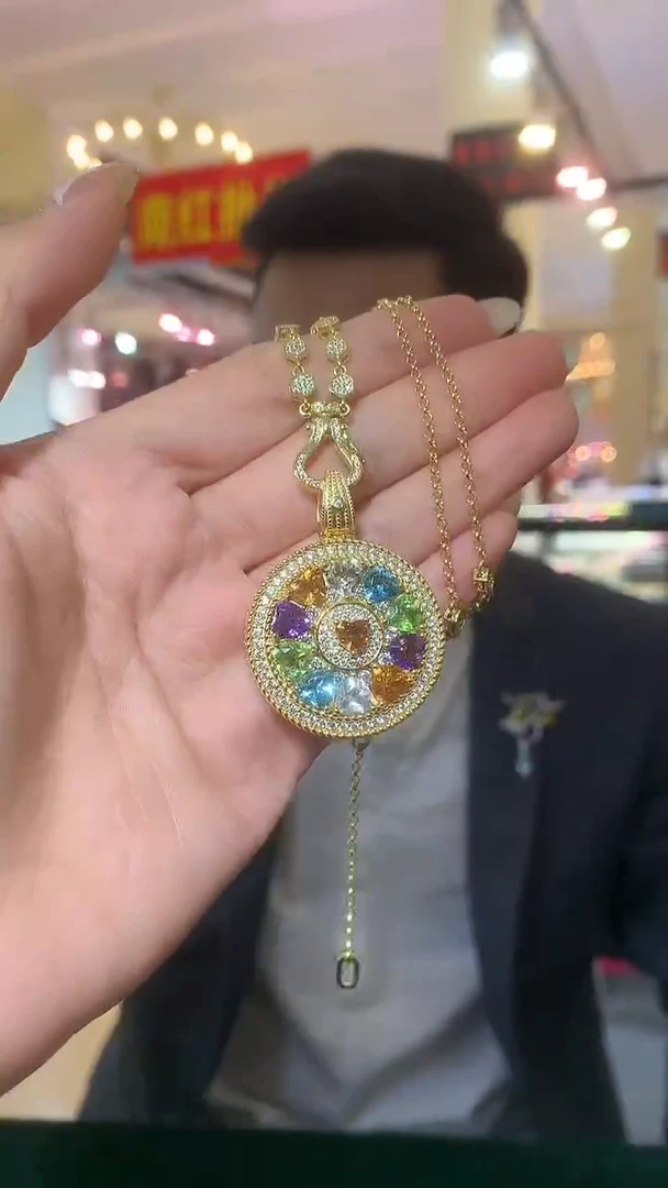颈饰银S925镶嵌水晶【宝石世家严选】