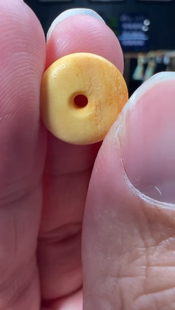 【闪购商品】琥珀裸石未镶嵌橘皮石膏花蜡饼子-S26