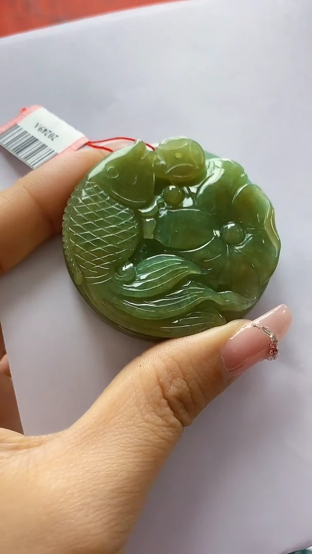 未镶嵌定制翡翠4852ty-毛货挂件80